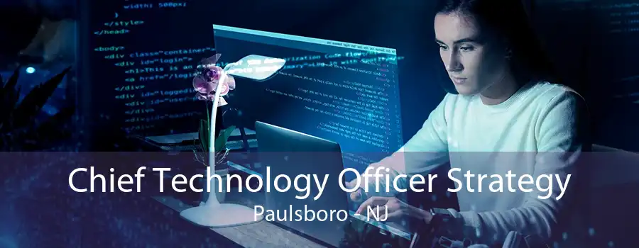 Chief Technology Officer Strategy Paulsboro - NJ