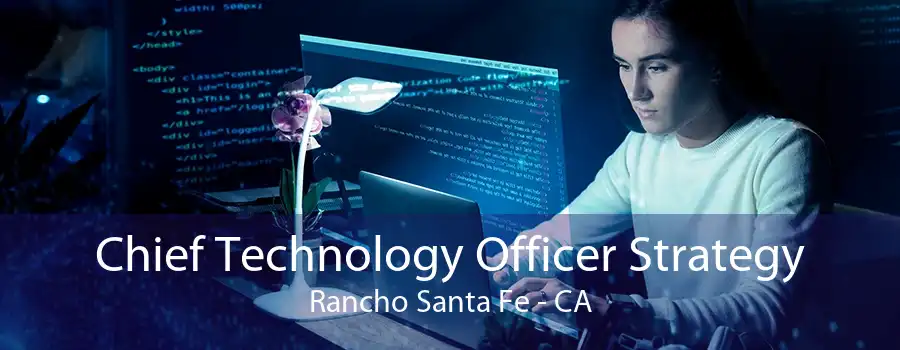 Chief Technology Officer Strategy Rancho Santa Fe - CA