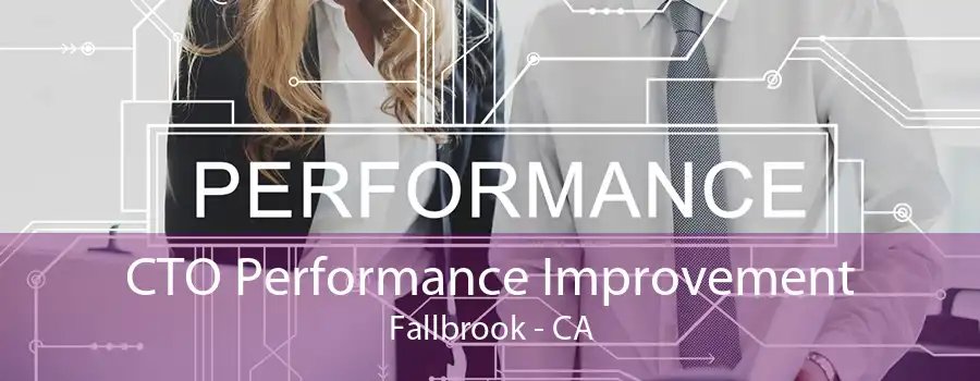 CTO Performance Improvement Fallbrook - CA